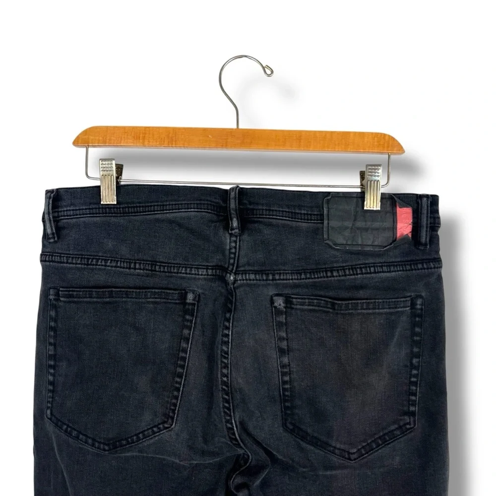 ACNE STUDIOS x BLA KONST Jeans “River Used Black” 30x27 Japanese Denim Cropped